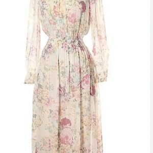 Zara Floral Long Sleeve Dress